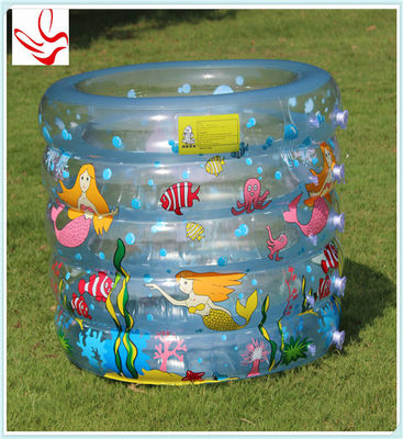Customized Inflatable Swimming Pools 5 Rings PVC For Promotion