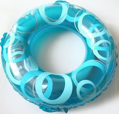 0.18mm Blue Custom Inflatable Swimming Rings For Children