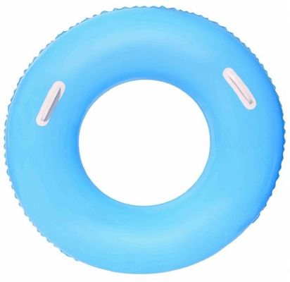 Plastic Inflatable Swimming Rings With Handle , Water Ring For Beach