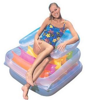 Eco Friendly Inflatable Water Air Mattress 0.25mm PVC For Amusement Park