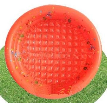 0.28mm PVC Kids Inflatable Swimming Pools Round With Red Color