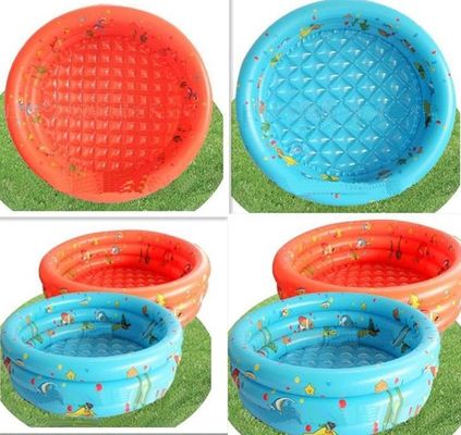 0.28mm PVC Kids Inflatable Swimming Pools Round With Red Color