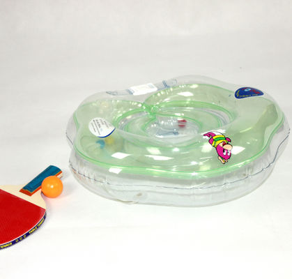 Clear PVC Inflatable Swimming Rings , M Size Baby Bath Float