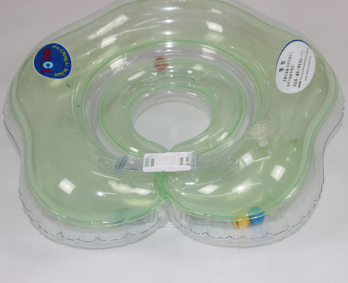 Clear PVC Inflatable Swimming Rings , M Size Baby Bath Float