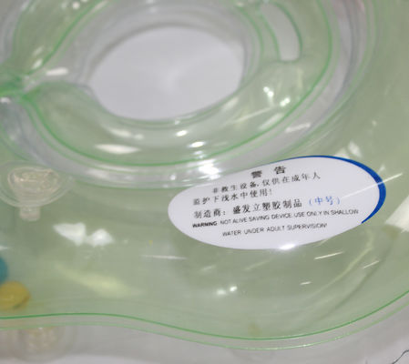 Clear PVC Inflatable Swimming Rings , M Size Baby Bath Float