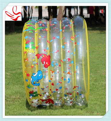 Custom 5 Ring PVC Inflatable Kids Swimming Pools Round With Double Bottom
