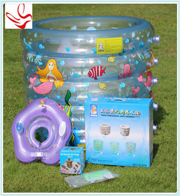 Customized Inflatable Swimming Pools 5 Rings PVC For Promotion