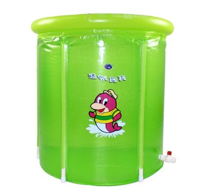 Inside Inflatable Swimming Pools , Green Portable Tarpaulin Swim Pool