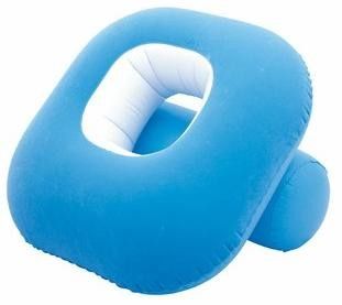 Portable Orange Inflatable Sofa Chair Flacked For Beach