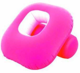 Pink Portable Inflatable Sofa Chair For Outdoor Or Indoor
