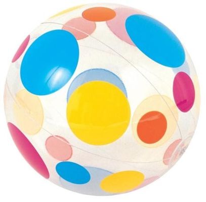 Eco-Friendly Pvc Inflatable Beach Balls Colorful 60cm For Group Activities
