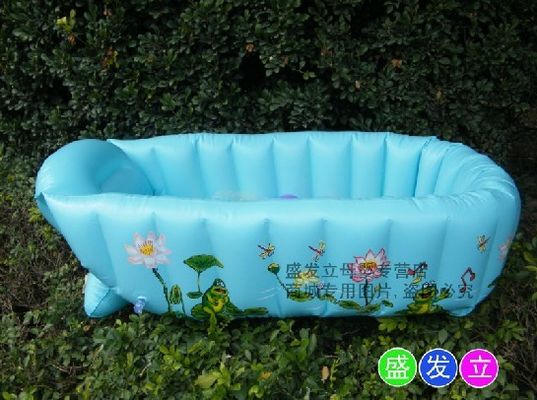 0.25mm PVC Inflatable Swimming Pools , Plastic Infant Baby Bathtub