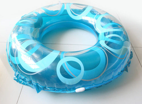 0.18mm Blue Custom Inflatable Swimming Rings For Children