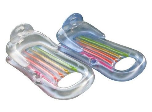 Durable Inflatable Air Mattress For Adults , Plastic Beach Lounge