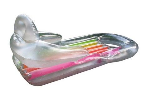 Durable Inflatable Air Mattress For Adults , Plastic Beach Lounge