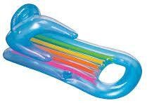 Durable Inflatable Air Mattress For Adults , Plastic Beach Lounge