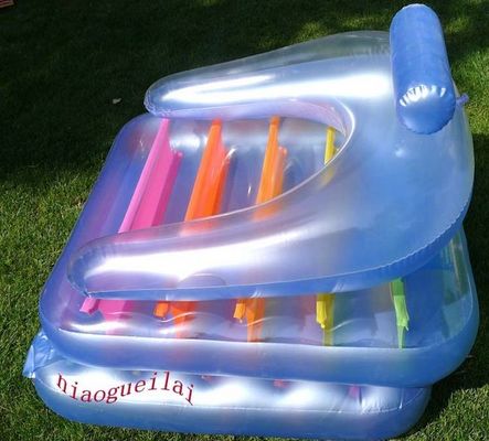 Eco Friendly Inflatable Water Air Mattress 0.25mm PVC For Amusement Park