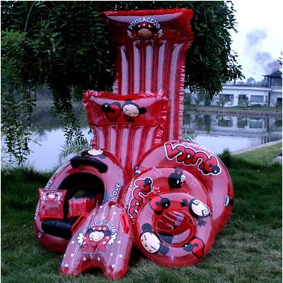 Durable Inflatable Air Mattress , 4 Pieces Eco-Friendly PVC Water Toys For Kids