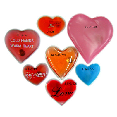Green Heart Gel Heating Pads Reusable For Sore Neck Treatment