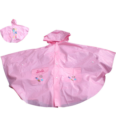 Пальто дождя PVC мыши Mickey с клобуком для детей, выдвиженческим длинним Rainwear