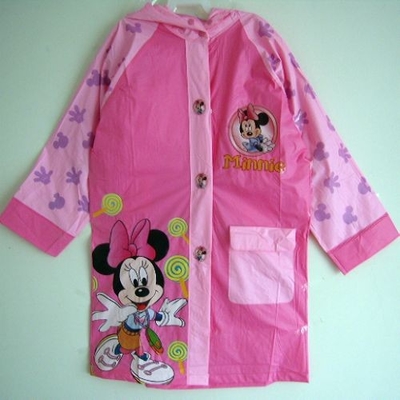 Печатать мыши Mickey плаща PVC детей Eco-содружественный
